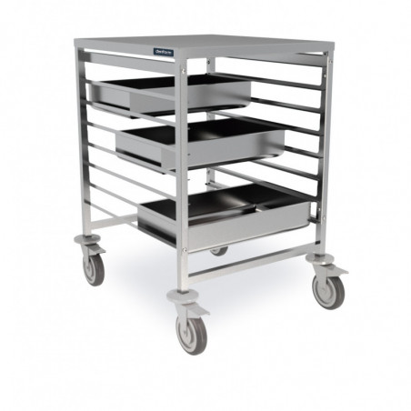 Chariot en Inox GN 2/1 - 7 Niveaux Distform - 1 Chariot en Inox GN 2/1 - 7 Niveaux Distform - 1
