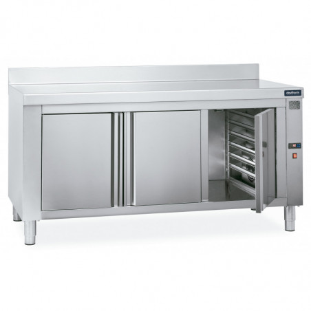 Meuble Chauffant Avec Dosseret - 1200X700X850 2 Glissières Gn 1/1 Portes Battantes Distform - 1 Meuble Chauffant Avec Dosseret - 1200X700X850 2 Glissières Gn 1/1 Portes Battantes Distform - 1