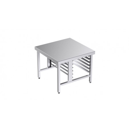 Table De Support Pour Four Avec 6 Glissières 600X400 - 850X850X700 Distform - 1 Table De Support Pour Four Avec 6 Glissières 600X400 - 850X850X700 Distform - 1