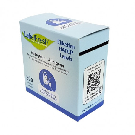 Etiquette de Traçabilité LabelFresh Allergènes Icônes - Sans Lactose - 70 x 45 mm - Lot de 500 LabelFresh - 1 Etiquette de Traçabilité LabelFresh Allergènes Icônes - Sans Lactose - 70 x 45 mm - Lot de 500 LabelFresh - 1