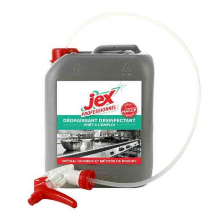 Dégraissant Désinfectant avec Pistolet - 5 L Jex - 1 Dégraissant Désinfectant avec Pistolet - 5 L Jex - 1