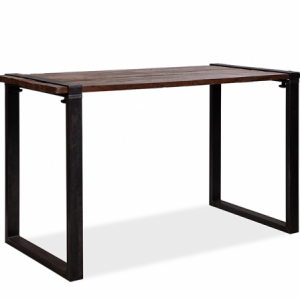 Table Haute avec Plateau Bois de Grange et Pieds en U - L 2200 x P 800 mm VEBA - 1