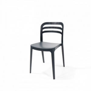 Chaise Empilable Wave - Anthracite VEBA - 1