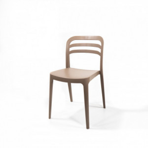 Chaise Empilable Wave - Beige Sable VEBA - 1