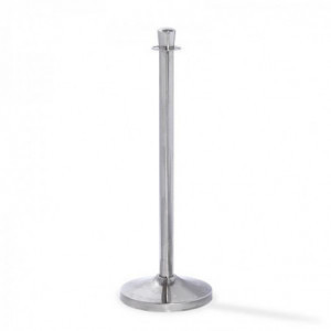 Poteau Guide File Luxe - Chromé - 32 cm VEBA - 1
