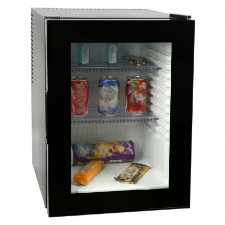 Mini Frigo Bar à Porte Vitrée Noir - 30 L FourniResto - 1 Mini Frigo Bar à Porte Vitrée Noir - 30 L FourniResto - 1