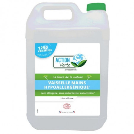 Liquide Vaisselle Classique Hypoallergénique - 5 L Action Verte - 1 Liquide Vaisselle Classique Hypoallergénique - 5 L Action Verte - 1