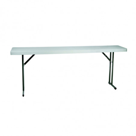 Table Pliante Bach - 180 x 45 cm - Blanc Garbar - 1 Table Pliante Bach - 180 x 45 cm - Blanc Garbar - 1