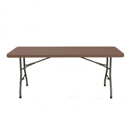 Table Pliante Chopin - 180 x 75 cm - Chocolat Garbar - 1 Table Pliante Chopin - 180 x 75 cm - Chocolat Garbar - 1