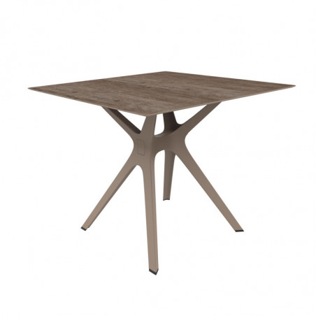 Table Chêne à Pied Sable - 90 x 90 cm Resol - 1 Table Chêne à Pied Sable - 90 x 90 cm Resol - 1