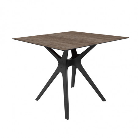 Table Chêne à Pied Noir - 90 x 90 cm Resol - 1 Table Chêne à Pied Noir - 90 x 90 cm Resol - 1