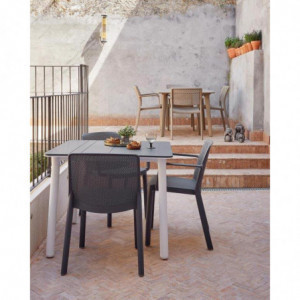 Table Noa Sable à Pieds Sable - 90 x 90 cm Garbar - 3