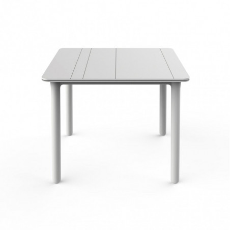 Table Noa Blanche à Pieds Blancs - 90 x 90 cm Garbar - 1 Table Noa Blanche à Pieds Blancs - 90 x 90 cm Garbar - 1