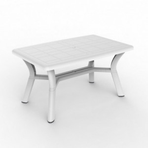 Table Tulipan - 140 x 90 cm - Blanc Garbar - 1