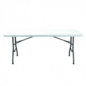 Table Pliante Vivaldi - 200 x 90 cm - Blanc Garbar - 1