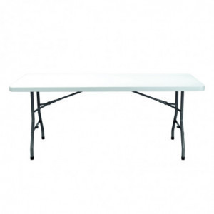Table Pliante Vivaldi - 200 x 90 cm - Blanc Garbar - 1