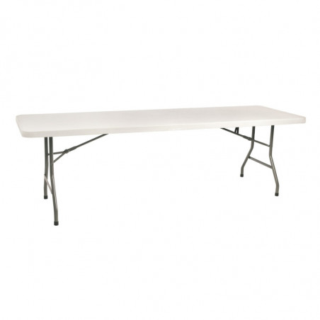 Table Pliante Wagner - 240 x 80 cm - Blanc Garbar - 1 Table Pliante Wagner - 240 x 80 cm - Blanc Garbar - 1