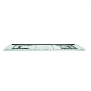 Table Pliante Wagner - 240 x 80 cm - Blanc Garbar - 3