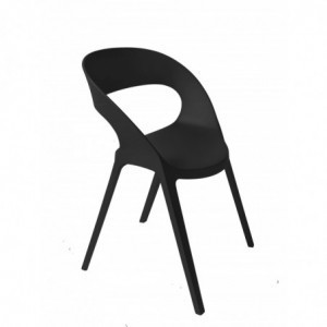 Chaise Carla - Noir - Lot de 2 Resol - 1
