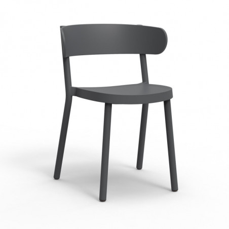 Chaise Casino - Gris Foncé - Lot de 2 Resol - 1 Chaise Casino - Gris Foncé - Lot de 2 Resol - 1