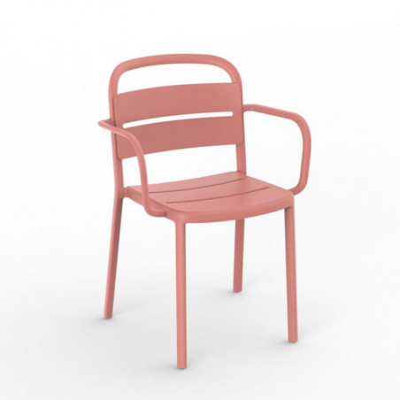 Fauteuil Como - Terra Cotta - Lot de 2 Resol - 1 Fauteuil Como - Terra Cotta - Lot de 2 Resol - 1