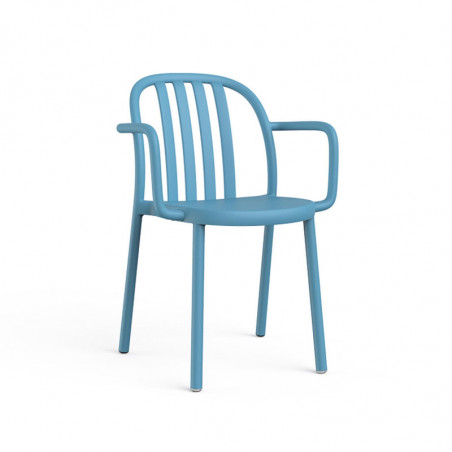 Fauteuil Sue Lamas - Bleu Retro - Lot de 2 Resol - 1 Fauteuil Sue Lamas - Bleu Retro - Lot de 2 Resol - 1