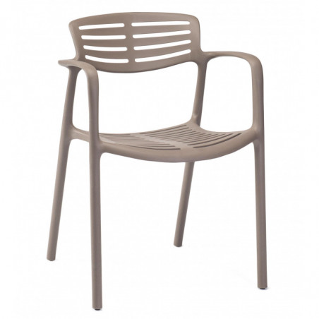 Fauteuil Toledo Aire - Chocolat - Lot de 2 Resol - 1 Fauteuil Toledo Aire - Chocolat - Lot de 2 Resol - 1
