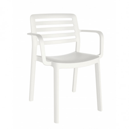 Fauteuil Wind - Blanc - Lot de 4 Garbar - 1 Fauteuil Wind - Blanc - Lot de 4 Garbar - 1