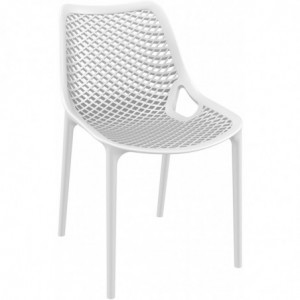 Chaise Grid Air - Blanc - Lot de 4 Garbar - 1