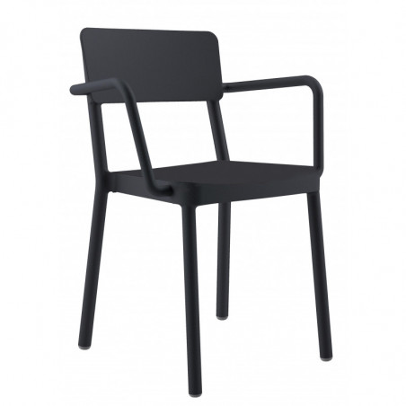 Fauteuil Lisboa - Noir - Lot de 2 Resol - 1 Fauteuil Lisboa - Noir - Lot de 2 Resol - 1