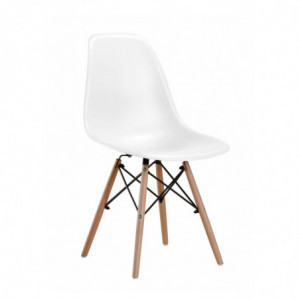 Chaise Oslo - Blanc - Lot de 4 Garbar - 1