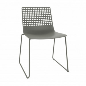 Chaise Luge Wire à Structure Gris-Vert - Lot de 2 Resol - 1
