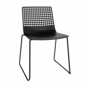 Chaise Luge Wire à Structure Noire - Lot de 2 Resol - 1