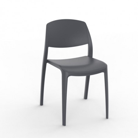 Chaise Smart - Gris Foncé - Lot de 4 Resol - 1 Chaise Smart - Gris Foncé - Lot de 4 Resol - 1