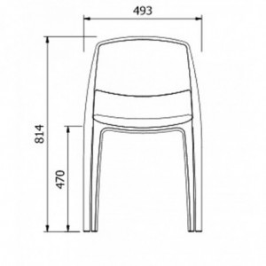 Chaise Smart - Gris Foncé - Lot de 4 Resol - 2