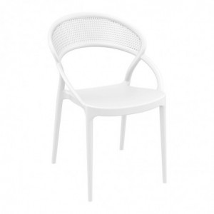 Chaise Sunset - Blanc - Lot de 4 Garbar - 1
