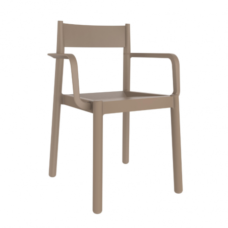 Fauteuil Danna - Sable - Lot de 4 Garbar - 1 Fauteuil Danna - Sable - Lot de 4 Garbar - 1