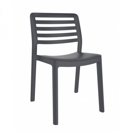 Chaise Wind - Gris Foncé - Lot de 4 Garbar - 1 Chaise Wind - Gris Foncé - Lot de 4 Garbar - 1