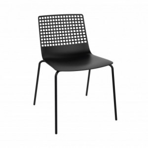 Chaise Wire à Structure Noire - Lot de 2 Resol - 1
