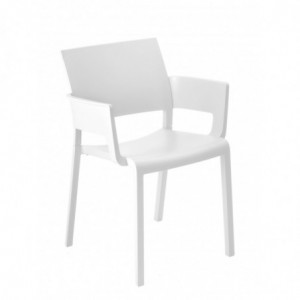 Fauteuil Fiona - Blanc - Lot de 2 Resol - 1