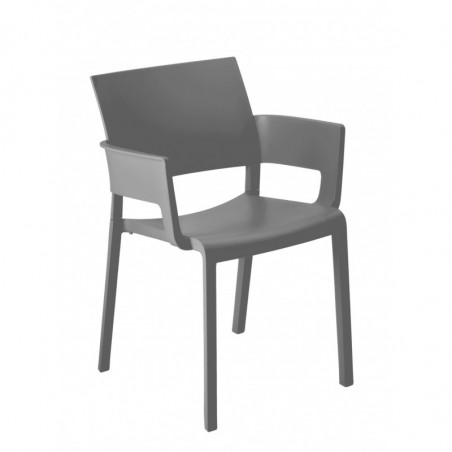 Fauteuil Fiona - Gris Foncé - Lot de 2 Resol - 1