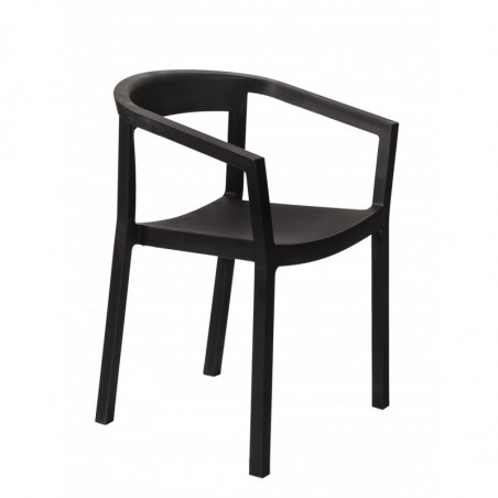 Fauteuil Peach - Noir - Lot de 2 Resol - 1 Fauteuil Peach - Noir - Lot de 2 Resol - 1