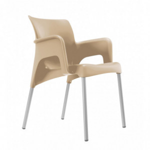 Fauteuil Sun - Sable - Lot de 2 Garbar - 1