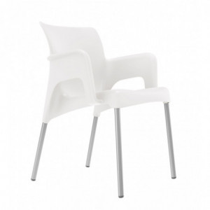 Fauteuil Sun - Blanc - Lot de 2 Garbar - 1