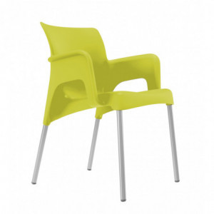 Fauteuil Sun - Vert Lime - Lot de 2 Garbar - 1