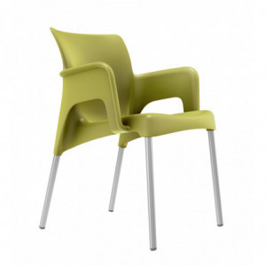 Fauteuil Sun - Vert Olive - Lot de 2 Garbar - 1