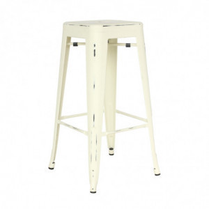 Tabouret Haut Kibo - Crème  - Lot de 4 Garbar - 1