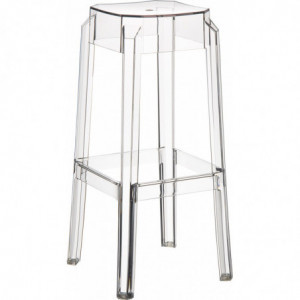 Tabouret Darren - Transparent - Lot de 2 Garbar - 1
