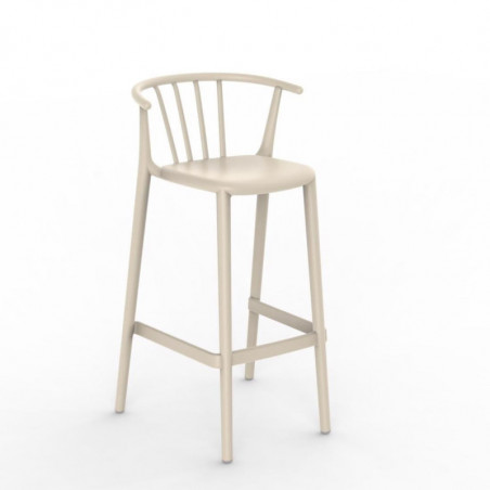 Tabouret Haut Woody - Ivoire - Lot de 2 Resol - 1 Tabouret Haut Woody - Ivoire - Lot de 2 Resol - 1