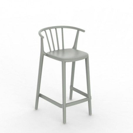 Tabouret Moyen Woody - Gris-Vert - Lot de 2 Resol - 1 Tabouret Moyen Woody - Gris-Vert - Lot de 2 Resol - 1